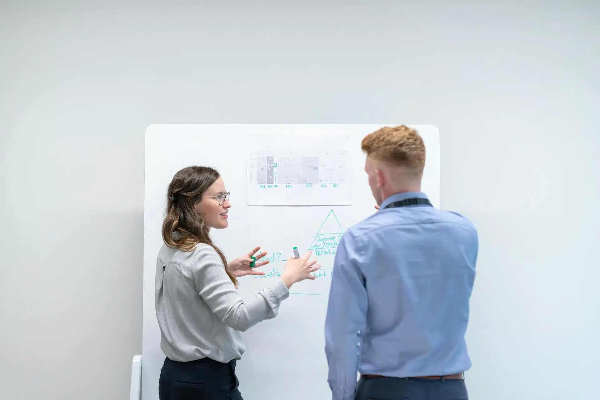 Manager and employee discussing workplace accommodations